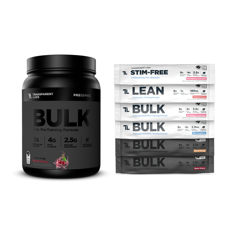 Bulk Black Pre-Workout + Free Variety Pack