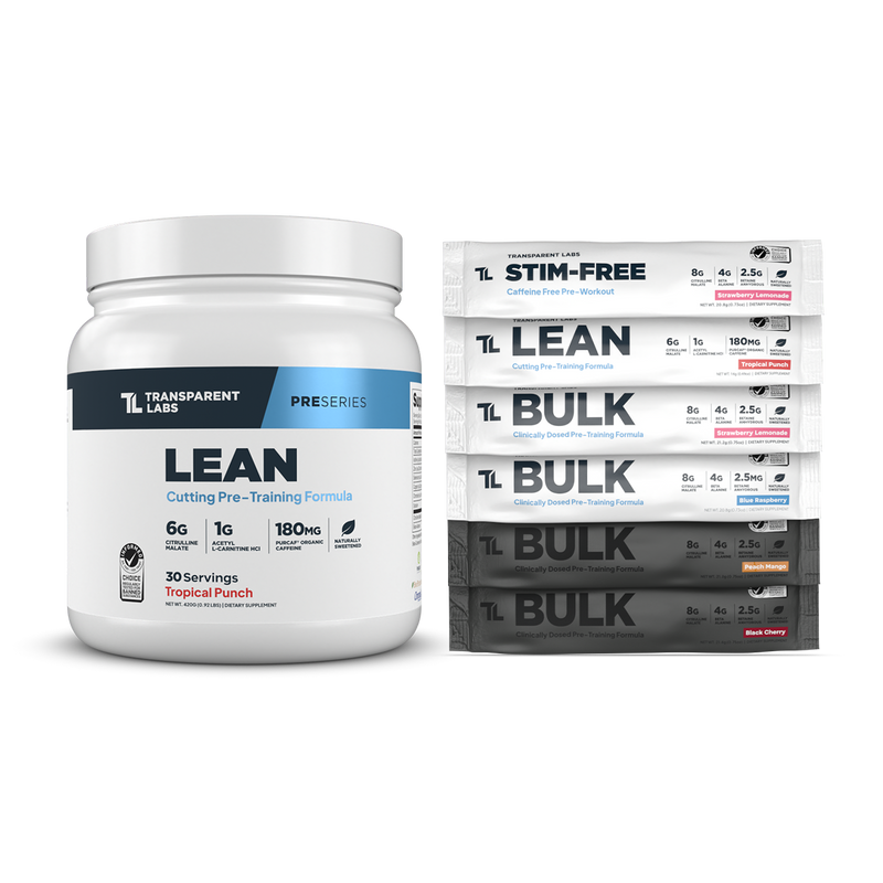 Lean Pre-Workout + Free Variety Pack