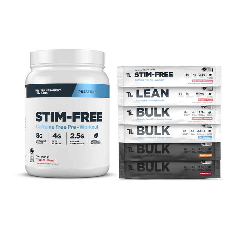 Stim-Free Pre-Workout + Free Variety Pack